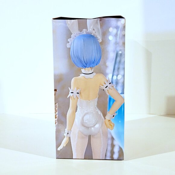 New Furyu ZERO BiCute Bunnies Rem White Peral Ver. Figure 30cm Japan TGoreba - Picture 5 of 5
